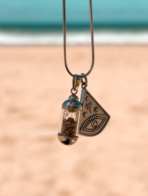 Laguna Beach Pendant Ocean Eye Ketting Zilver
