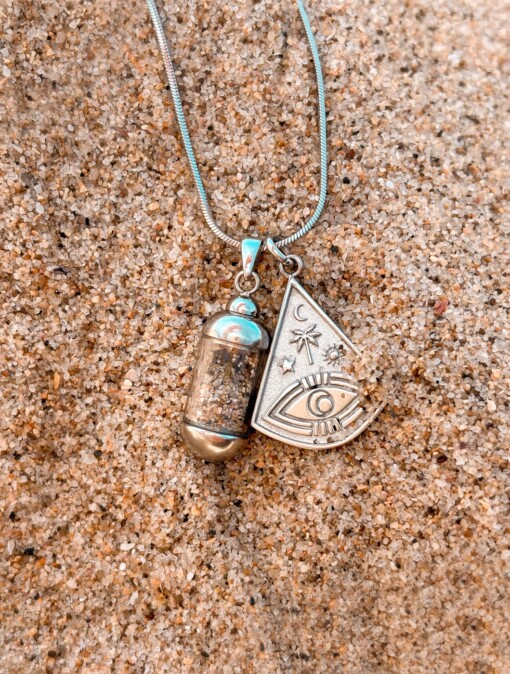 Laguna Beach Pendant Ocean Eye Ketting Zilver