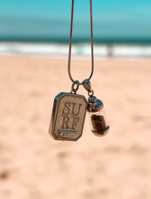 Laguna Beach Pendant Surfgirl Ketting Zilver