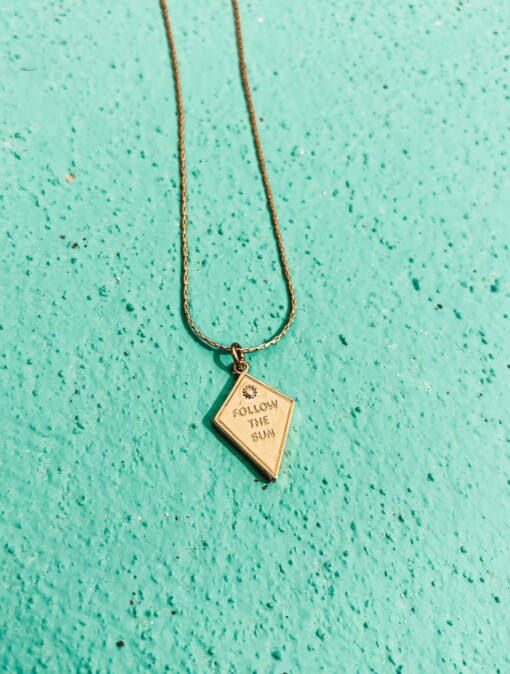 Oceaan Follow The Sun Ketting Goud