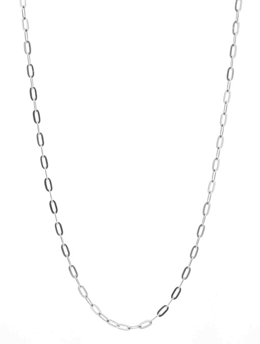 Silver Necklace Short Link