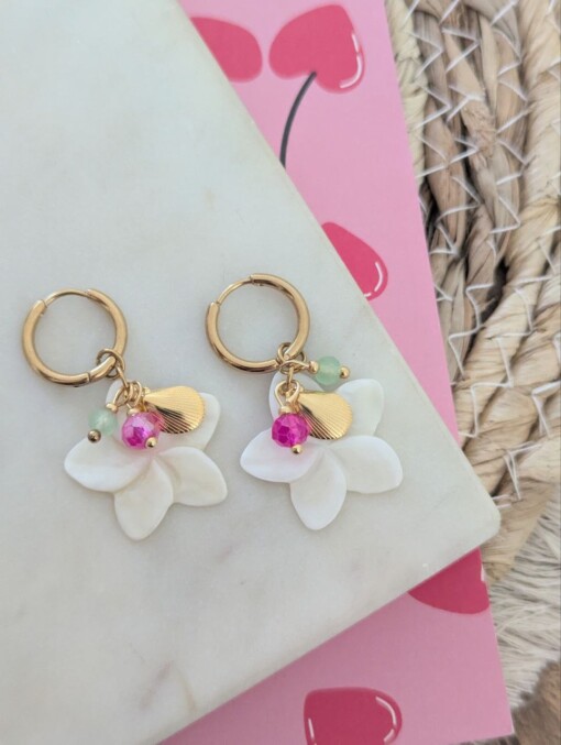 Summer vibe oorbellen goud