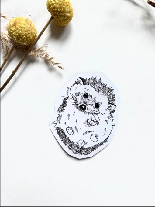 9 stickers van dieren en bloemen