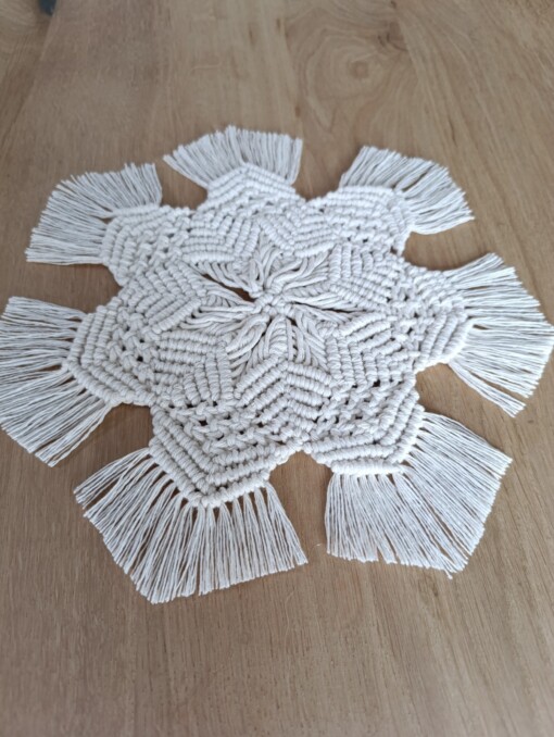 Macramé Servet op tafel