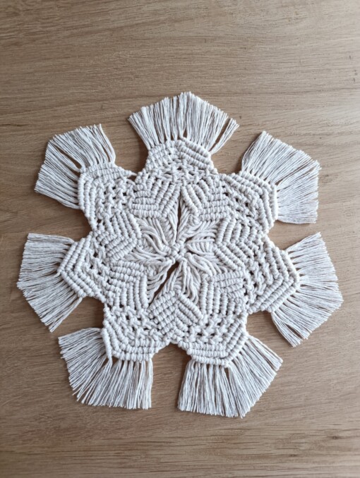 Macramé Servet op tafel