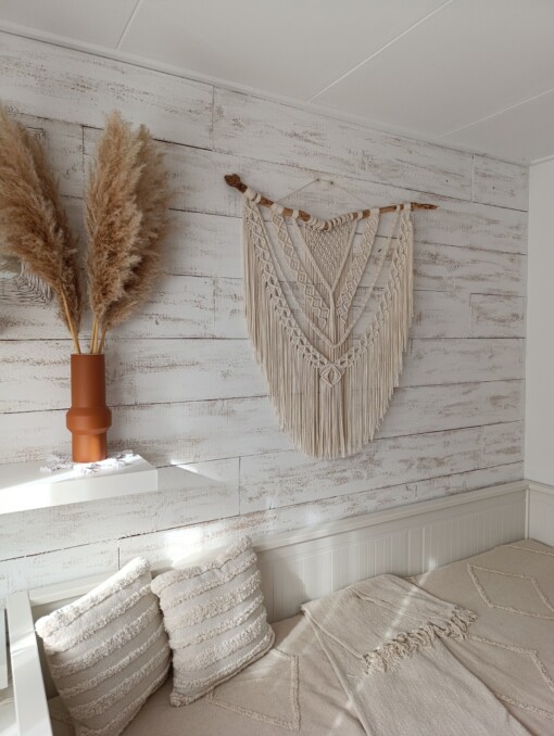 Macramé Beige Wanddecoratie