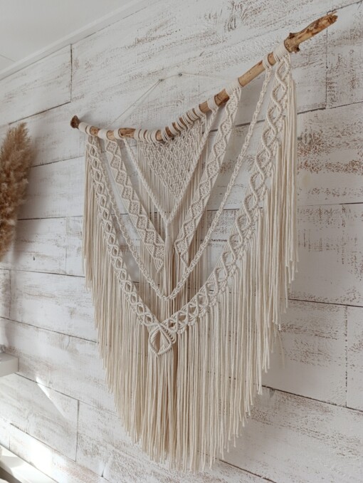 Macramé Beige Wanddecoratie