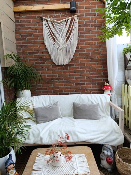 Macramé Beige Wanddecoratie