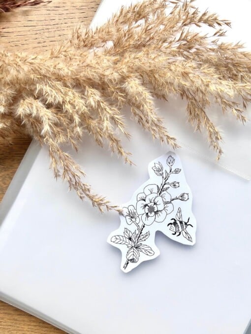 9 stickers van dieren en bloemen