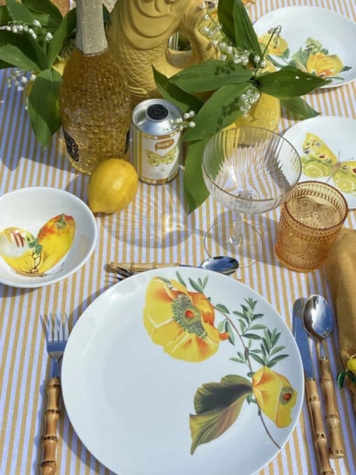 Botanical Wonders - Set van 4 dinerborden