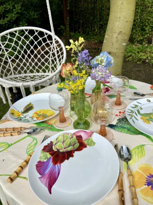 Botanical Wonders - Set van 4 dinerborden