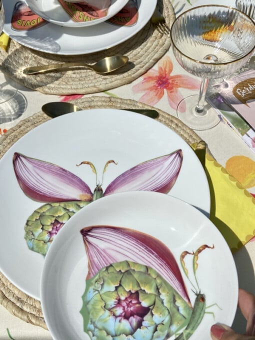 Farfalla - Piatti Maxi- Set van 4 maxi borden