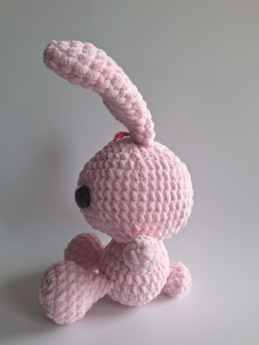 Gehaakte knuffel 'Pink bunny'
