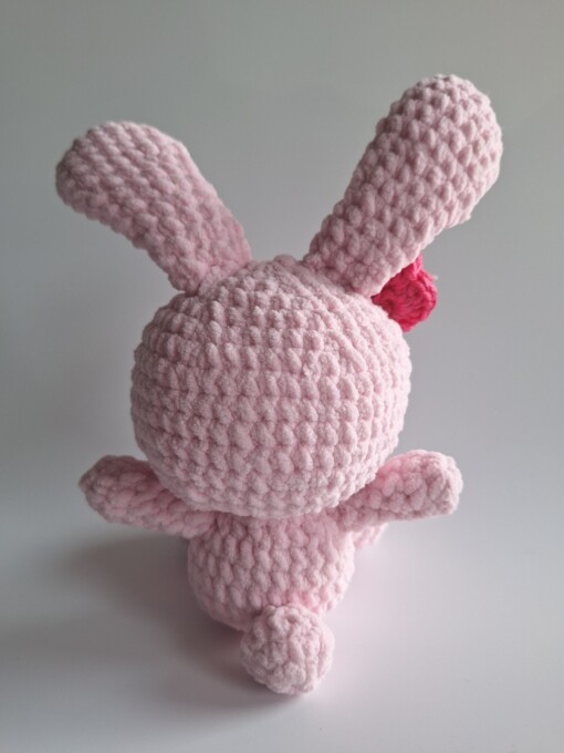 Gehaakte knuffel 'Pink bunny'