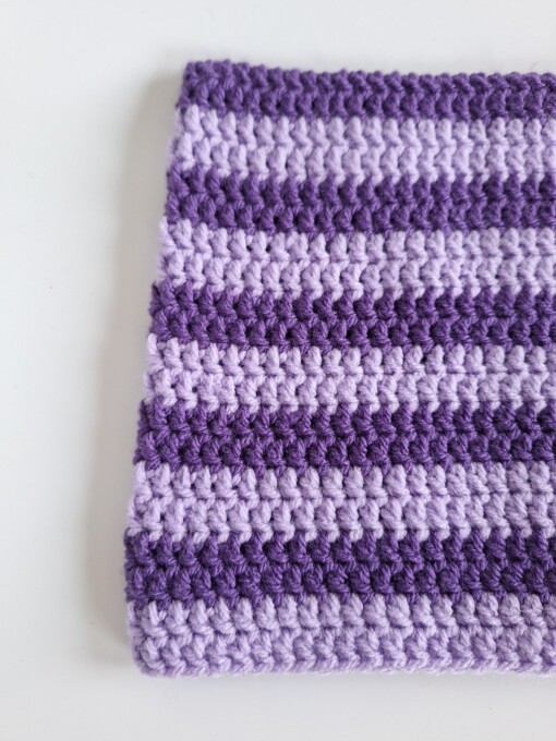 Gehaakte muts 'Purple & Lilac'