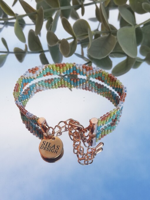 Geweven kralen armband 'Boho-chic zigzag'