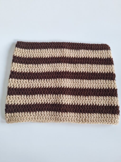 Gehaakte muts 'Brown & tan'