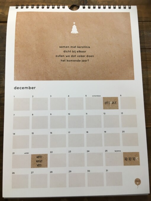 Zinvol verjaarskalender 'GEFELICITEERD met JOU!' of 'KnUS'