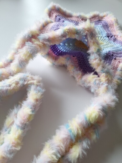 Gehaakte tas 'Pastel star'