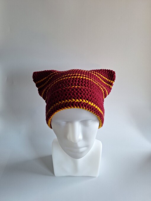 Gehaakte muts 'Harry Potter Gryffindor house'