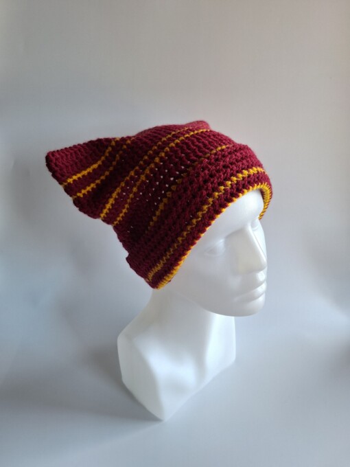Gehaakte muts 'Harry Potter Gryffindor house'