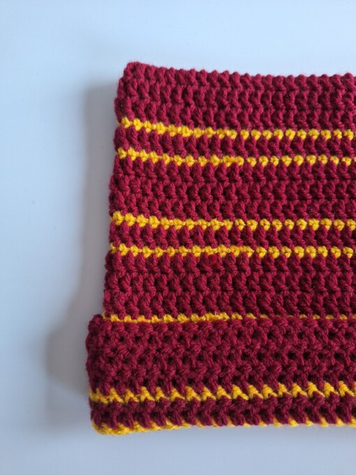 Gehaakte muts 'Harry Potter Gryffindor house'