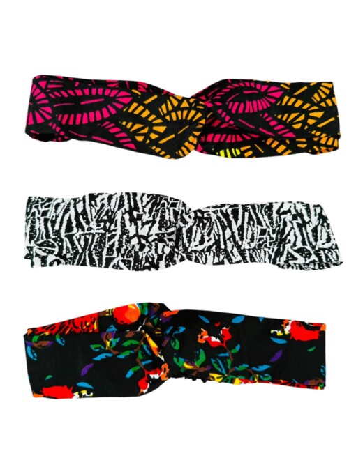 Haarband Ikara zwart met design