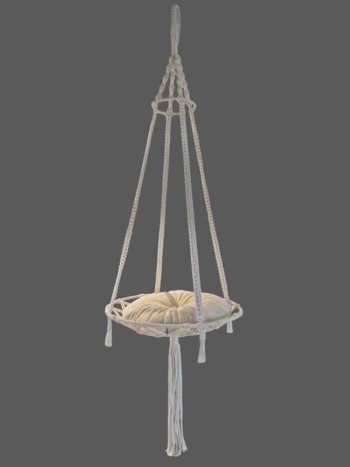 Handgemaakte macrame catswing