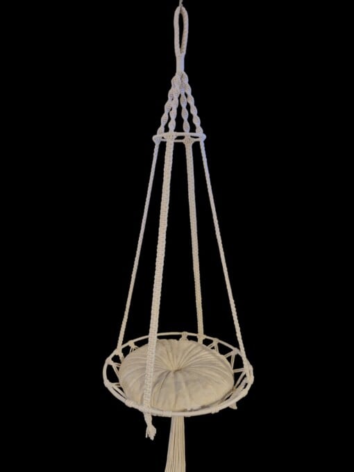 Handgemaakte macrame catswing