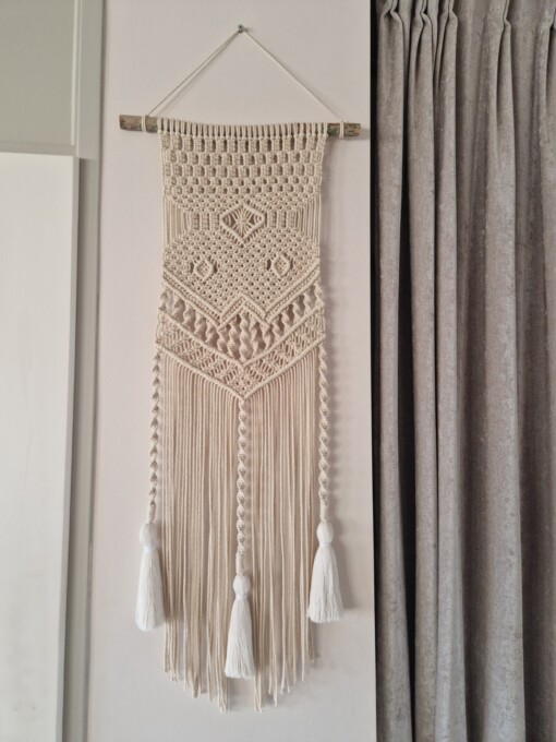 Handgemaakte macrame muurhanger