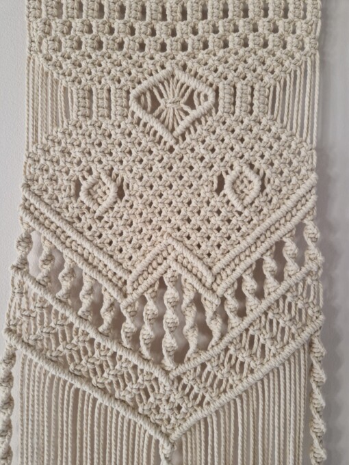 Handgemaakte macrame muurhanger