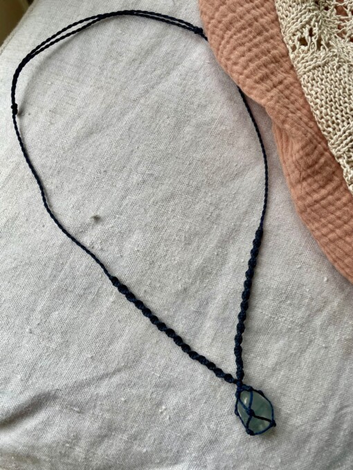 Simpele macrame edelsteen kettingen handgemaakt