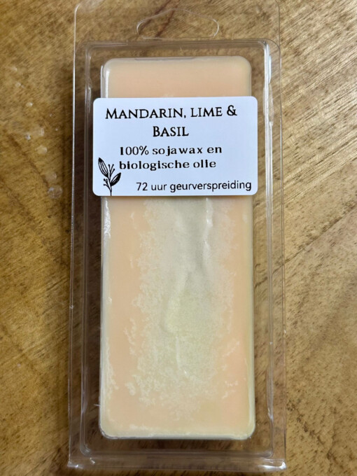 Wax Melts mandarijn, limoen & basilicum