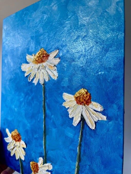 Schilderij "Daisy" - origineel kunstwerk in olieverf