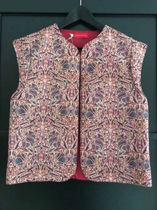 Dames gilet rood