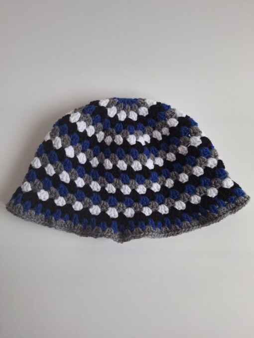 Gehaakte bucket hat 'Night sky'