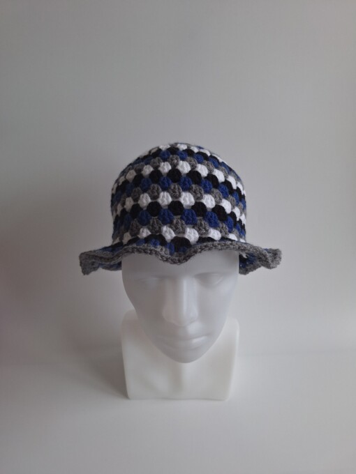 Gehaakte bucket hat 'Night sky'