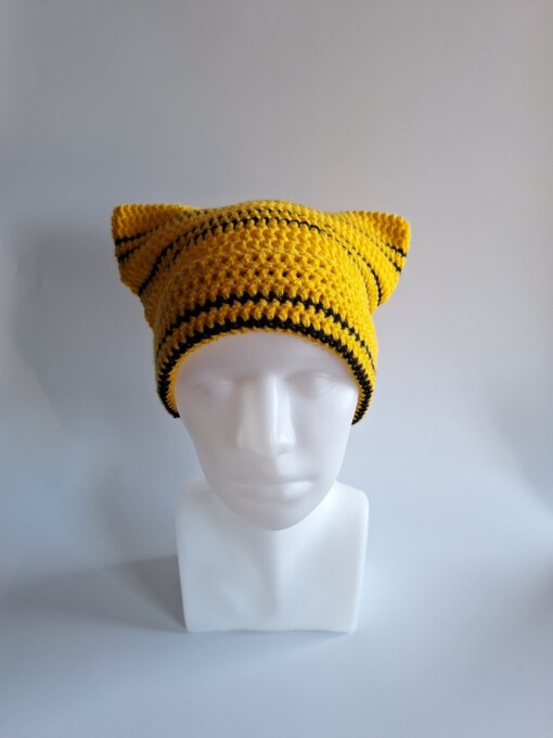 Gehaakte muts 'Harry Potter Hufflepuff house'