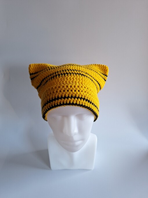 Gehaakte muts 'Harry Potter Hufflepuff house'