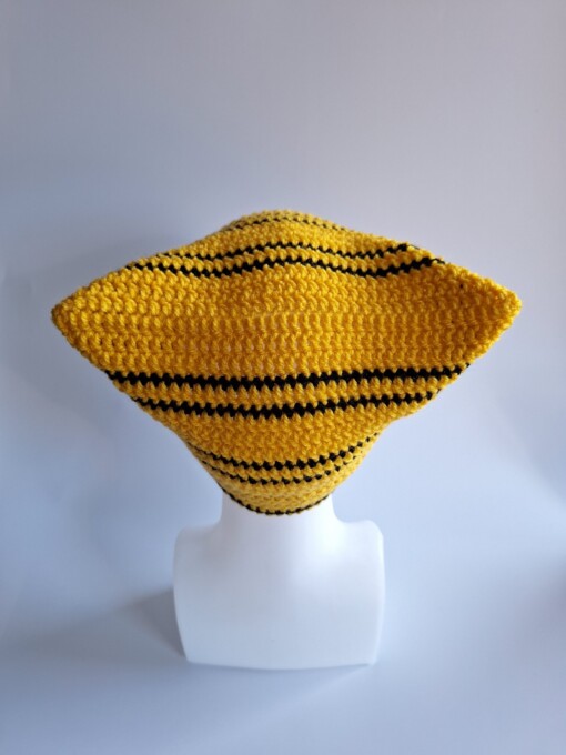 Gehaakte muts 'Harry Potter Hufflepuff house'