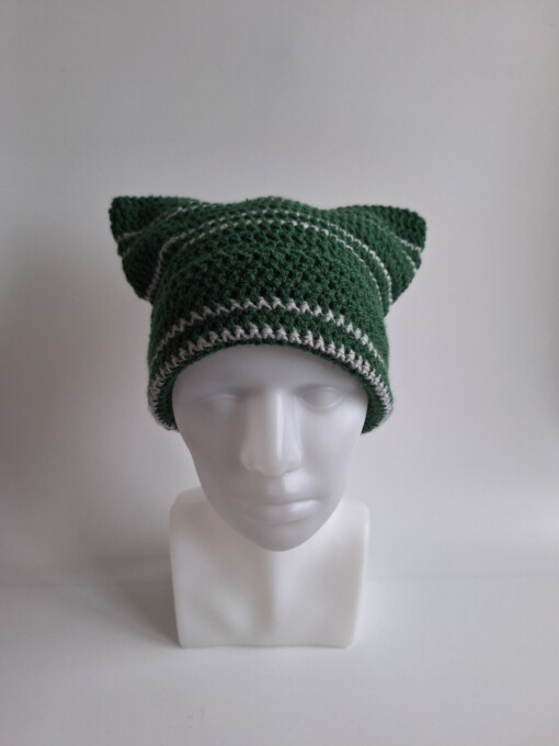 Gehaakte muts 'Harry Potter Slytherin house'