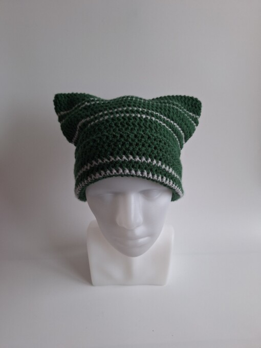 Gehaakte muts 'Harry Potter Slytherin house'