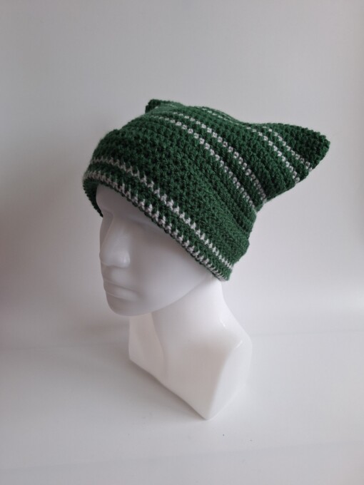 Gehaakte muts 'Harry Potter Slytherin house'