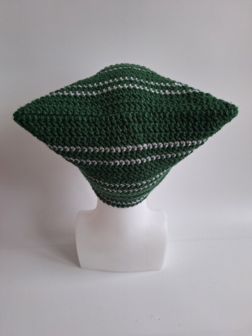 Gehaakte muts 'Harry Potter Slytherin house'