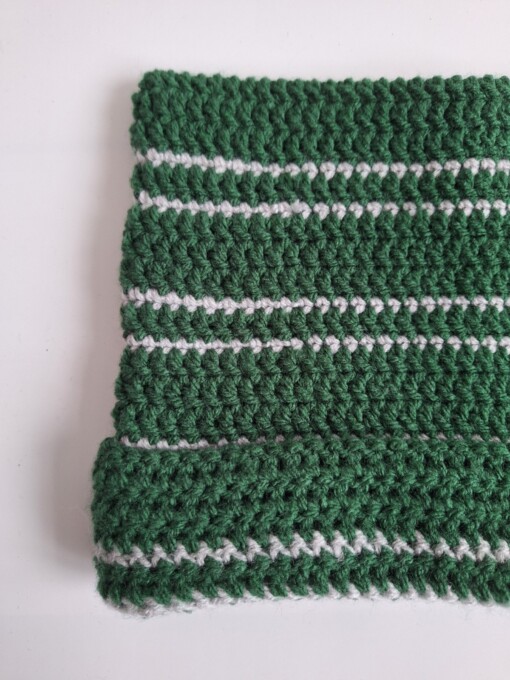 Gehaakte muts 'Harry Potter Slytherin house'