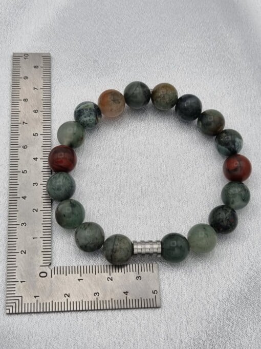 Handgemaakte herenarmband Afrikaans bloedsteen