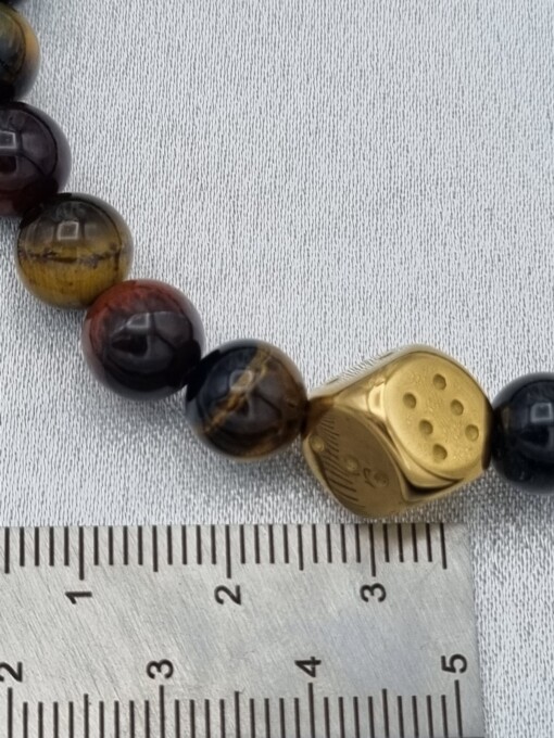 Handgemaakte herenarmband Tijgeroog