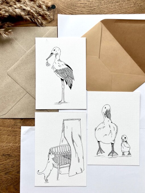 Kaarten set geboorte