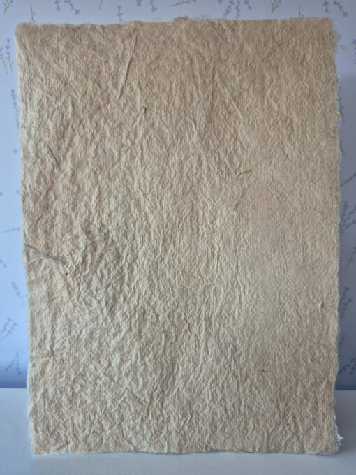 Poster gemaakt van handgeschept papier met bamboe en hennep (inclusief passe-partout)