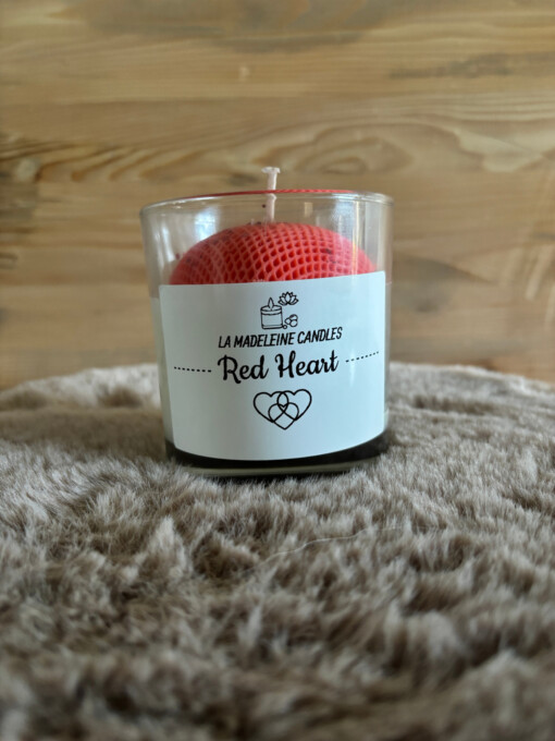 Roze hartkaars met Ayurveda geur